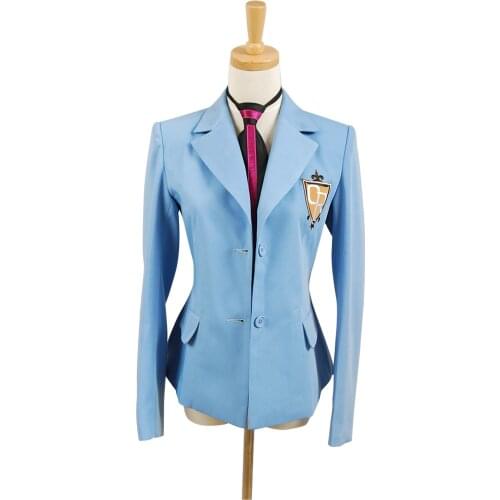 Hot Sale Ouran High School Host Club Haruhi Fujioka Cosplay Costume Uniform Blazer Jacket + Tie Halloween Carnival Women Men