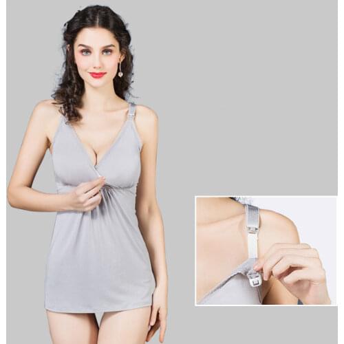 Maternity Nursing Tank Tops Breastfeeding Vest Blouse Pregnant Clothes Pregnancy Underwear Breastfeeding Bra Camis Modal