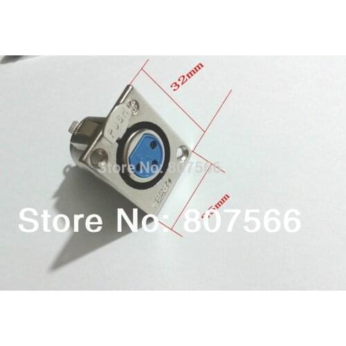 20 PCS metal XLR 3-Pin Female Chassis Panel Mounted Socket Connector New