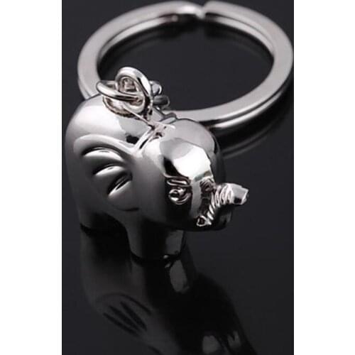 Metal elephant keychain keyring wedding favors baby showers gifts party souvenirs for guest LX1689