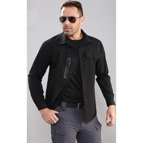 2019 New Mens US Army Clothing Waterproof Military Shirt Quick Dry fast Tactical Shirt Summer Long Sleeve Shirts Shooter Hiking