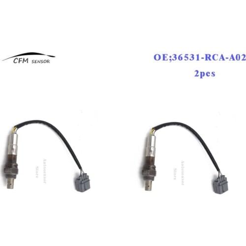 2pcs New 36531-RCA-A02 Oxygen Air Fuel Ratio Sensor For 2004-2007 Acura Honda Accord Saturn