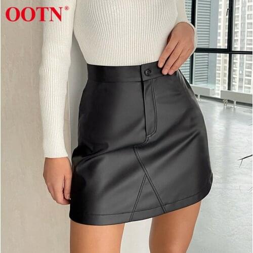 Женские кожаные юбки OOTN China At AliExpress