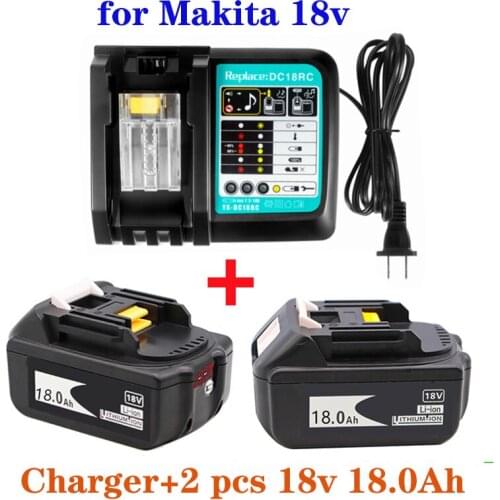 Original BL1860 Rechargeable Battery 18 V 18000mAh Lithium ion for Makita 18v Battery BL1840 BL1850 BL1830 BL1860B