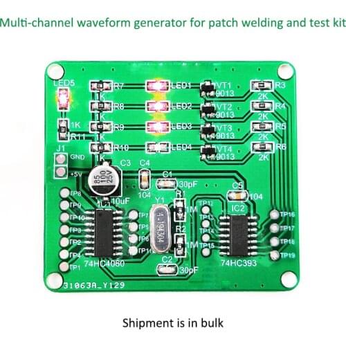 Patch Welding And Test Practice Board Kit-Multi-Channel Waveform Generator Electronic DIY Production Kit Parts
