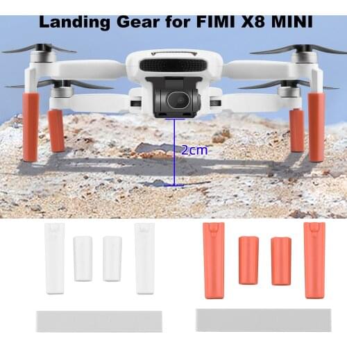 Drone Landing Gear for FIMI X8 MINI Increase 2CM Height Extender Long Leg Foot Protector Stand Gimbal Guard for FIMI Accessory