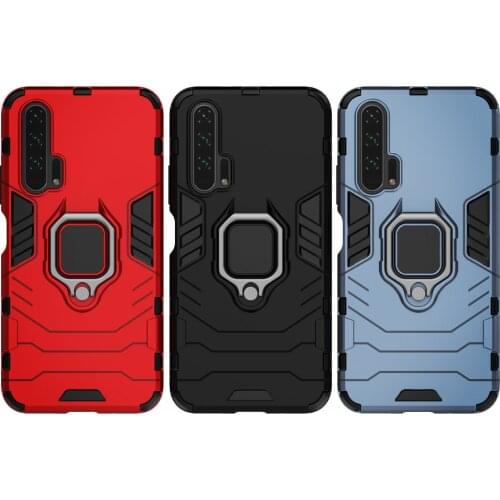 Shockproof Armor Case For Huawei Honor 20 Pro Case Ring Holder Stand Phone Back Cover For Huawei Honor 20 Honor20 Pro 20pro capa