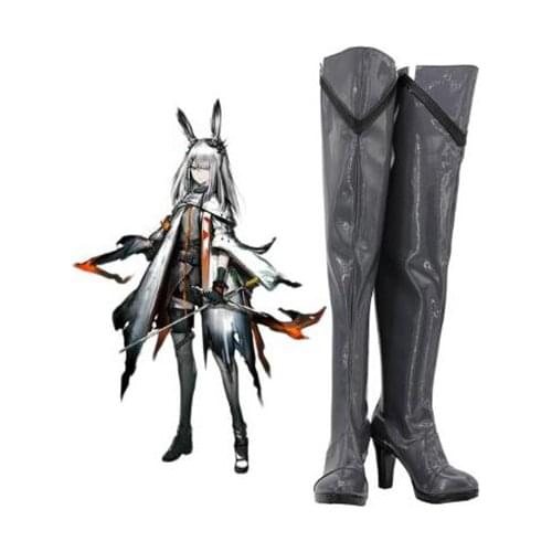 Arknights Frostnova Cosplay Boots Shoes Women Over Knee High Heel Shoes Costume Customized Accessories Halloween Party Shoes