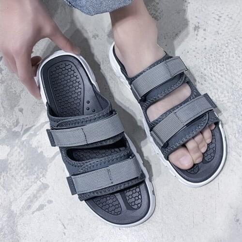 Men Slides Sandals Mens Beach Sandals Outdoor Women Men Slippers For Sandalias Sandels 2020 Sandal Shoes Korean Sports
