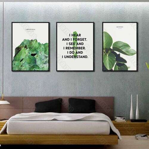 Modern Decoration Home Simple Plants Bright Sofa Background Wall Bedroom Corridor Dining Room Porch Canvas Hanging Paintings