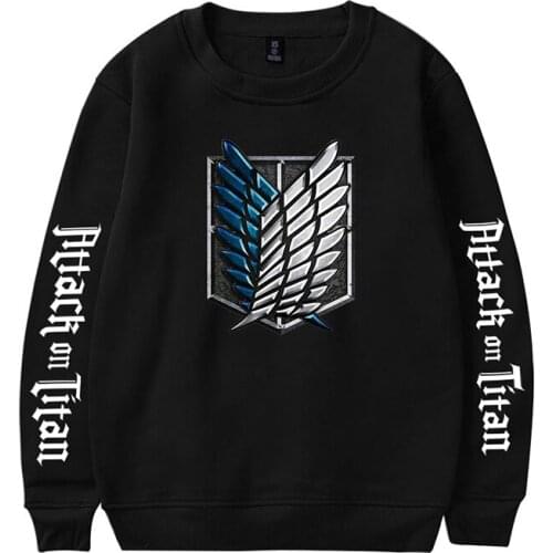 Attack on Titan Cartoon Anime Hoodie Pullover Cosplay Fashion Men Women Capless Sweatshirt Long Sleeve Sport Unisex Hoodies Tops