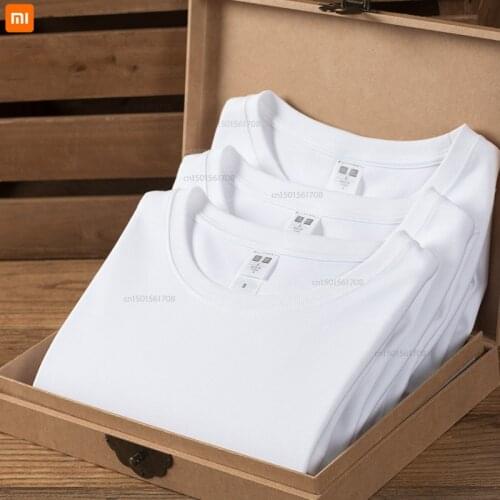 All-match solid color long-sleeved t-shirt youth mens spring and autumn pure cotton clothes combed cotton bottoming shirt