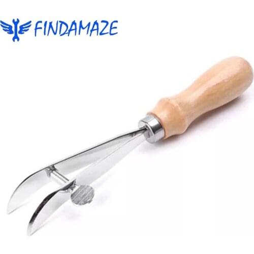 Leather Craft Edge Creasing Device DIV Handmade Leather Making Tool One Adjustable Making Tool Stainless Steel Trimming Scraper