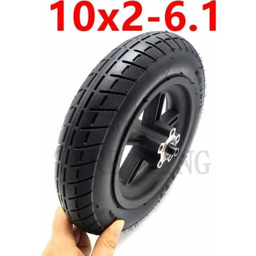 High Quality 10x2-6.1 Tyre with Alloy Hub 10x2 Wear Resistant Pneumatic Wheel Tire for Xiaomi Mijia M365 Electric Scooter Parts