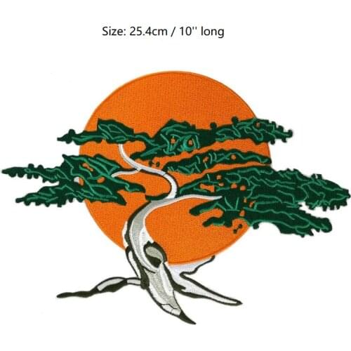 10" Huge Large Bonsai Tree Karate Kid iron on Patch for back Cobra Kai Daniel San Costume Mens Karate Kid Costume