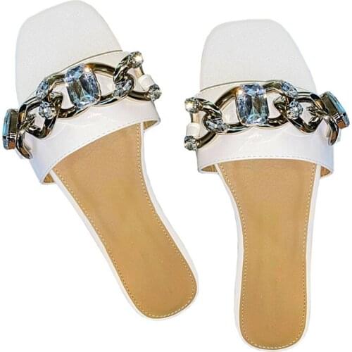 2021 Summer Fashion Womens Sandals Shoes Upper Buckle Femme Sandalias Slides Indoor Outdoor Elegant Beach Shoes Female Slippers