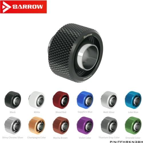 Barrow TFHRKN38H, 3/8"ID*5/8"OD 10x16mm Soft Tube Fittings, G1/4" Fittings For Soft Tubes