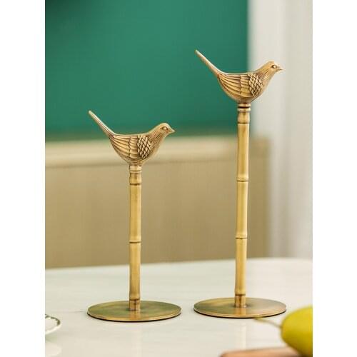 Vintage European Brass Bird Tissue Holder Kitchen Roll Paper Storage Metal Animal Tissue Holder Desktop Crafts Home Decoration