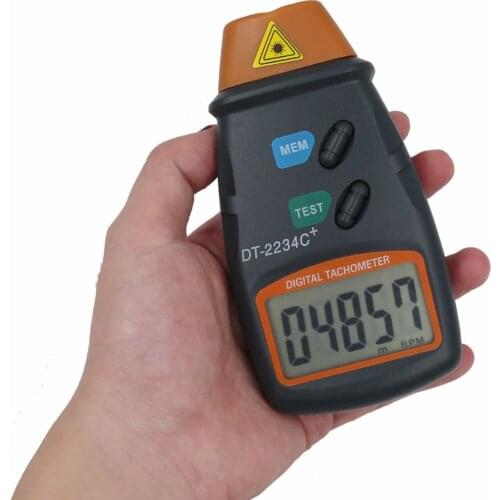 DC-2234C Digital Laser Photo Tachometer Pocket Reflective Mark Microcomputer Non Contact Range 2.5-99.999RPM Tester Tools 40%Off