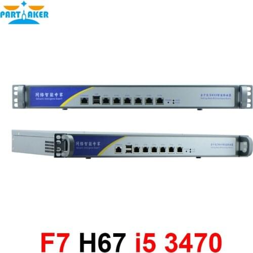 Intel LGA1155 i5 3470 Proecssor 1U Network hardware firewall appliance security router 6 Lan pfsense network firewall appliance