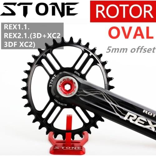 Stone Oval Chainring For Rotor 30 REX1.1. REX2.1. 3D+XC2 3DF XC2 5mm Offset 30T 32 34 36 38T MTB Bike Chainwheel Bicycle parts