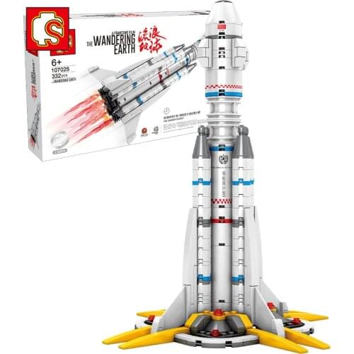 Sembo Block 332PCS Earth Spaceport Space Rocket Building Blocks Bricks Kids Toys For Children Bricks Birthday Gigt107025
