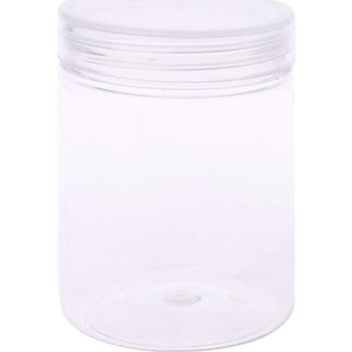 150ml Round Clear PET Container Jar Pot Bottle For DIY Slime Clay Makeup Cosmetic Cream Nail Box Square With Lid