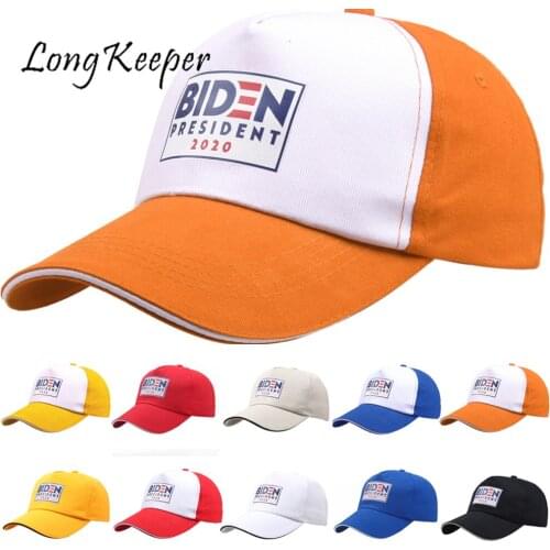 LongKeeper Baseball Cap Biden 2020 US Election Men Outdoor Sport Cap Sun Hat Fashion Hip Hop Breathable Cotton Caps Unisex Hats