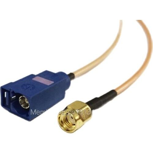 New Modem Coaxial Cable RP-SMA Male Plug To FAKRA Connector RG316 Cable 15CM 6inch Adapter RF Pigtial