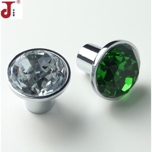 Single Hole Modern Style Crystal Handle Drawer Knobs Cupboard Pull Furniture Knobs Cabinet Handles Hardware for Knobs Cabinet