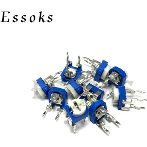 10pcs RM065 RM-065 100 200 500 1K 2K 5K 10K 20K 50K 100K 200K 500K 1M ohm 100R Trimpot Trimmer Potentiometer variable resistor