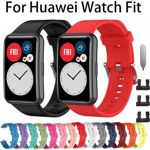 Rubber Replacement Strap for Huawei Watch Fit Sport Smart Waterproof Wrist Watchband Bracelet Accessories for huawei fit Camou