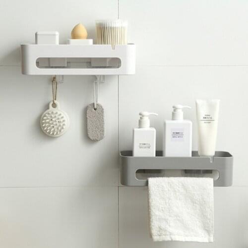 Bathroom Storage Rack Wall-mounted Dressing Table Towel Shower Gel Rack Kitchen Seasoning Rack Bathroom Storage Rack