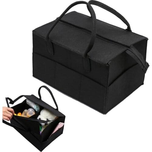 With Lid Storage Bag/Multi-pocket Baby Diape Organizer/Fashion Foldable Children Toy Nursery Organizers Portable Car Storage Box