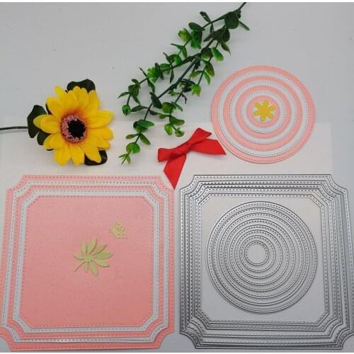 New Arrival Cute Irregular Circle Cutting Dies Stencil DIY Scrapbook Photo Album Emboss Decorative Paper Card Craft 150x150mm