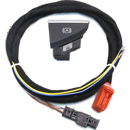 Hill Hold / Auto Hold Switch And Wire For Audi A4 A5 B9 Q7 4M White backlight button LHD 4M1 927 143 B