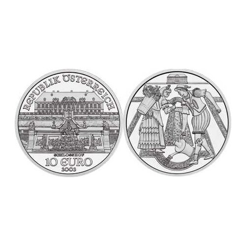 Austria 2003 Hof Castle 10 Euro Commemorative Silver Coin Genuine euro Collection real original coins