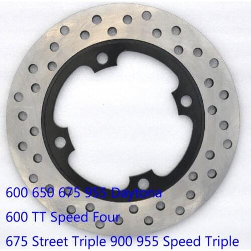 Motorcycle Rear Brake Disc Rotor For Triumph 600 650 675 955 Daytona 600 TT Speed Four 675 Street Triple 900 955 Speed Triple