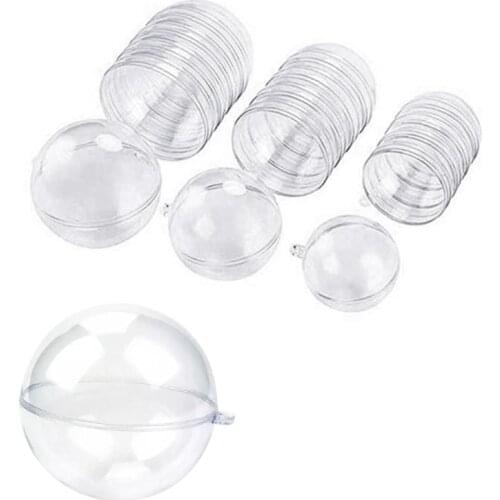 15 pairs of 30 pcs of plastic hollow ball Christmas hollow ball decoration ball shopping mall sky window transparent ball
