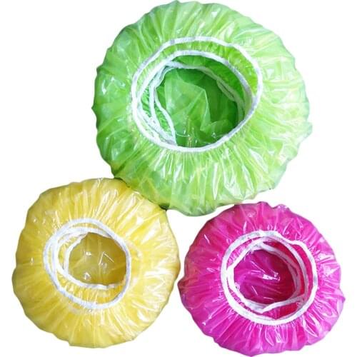 30pcs Disposable Plastic Wrap Covers for Plates Dishes Bowls Elastic Bowl Covers for Leftovers