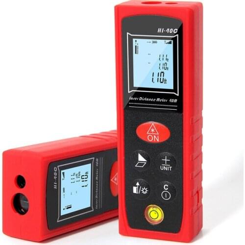 40M mini handheld laser rangefinder frosted red digital display