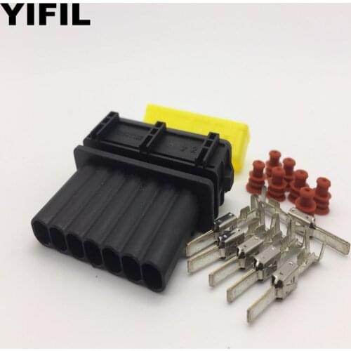 5pcs/lot 7 Pin/Way Male Ignition Amplifier Connector Plug For Bosch Amp For Ford Cosworth Tyco Timer