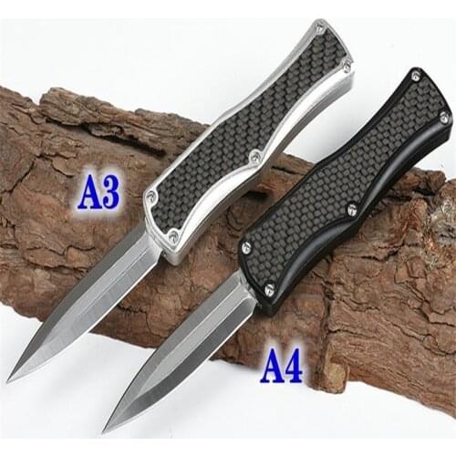 Angela (A26, A27, 4 Options) straight out knife OTF space aluminum handle Tactical Folding Outdoor Camping Survial tools