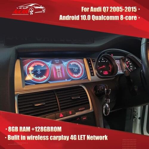 AucarFor Audi Q7 Android head unit radio Car multimedia 2005-2015 8 core GPS navigation Radio WIFI Stereo MMI 4G LET