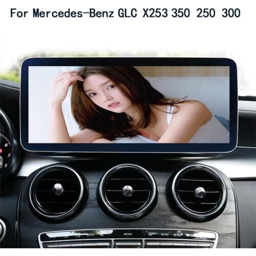 10.25'' IPS Anti-glare Blue Screen Car Radio 4+64GB Car Screen Player For Benz C Class W205 GLC Class X253 GLC250 GLC200 GLC260