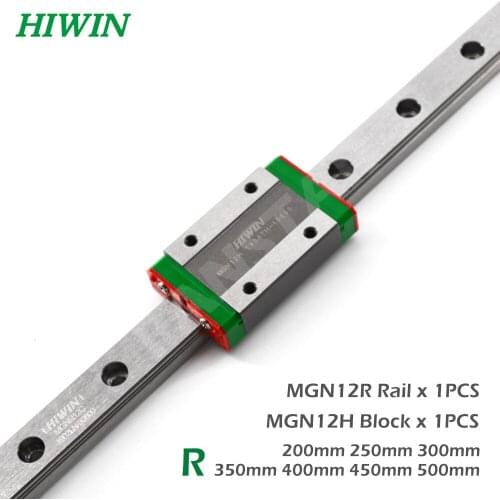 Free Shipping HIWIN MGN MGW Linear Guide MGN12 Carriages 200 250 300 350 400 450 500mm Miniature CNC 3D Printer