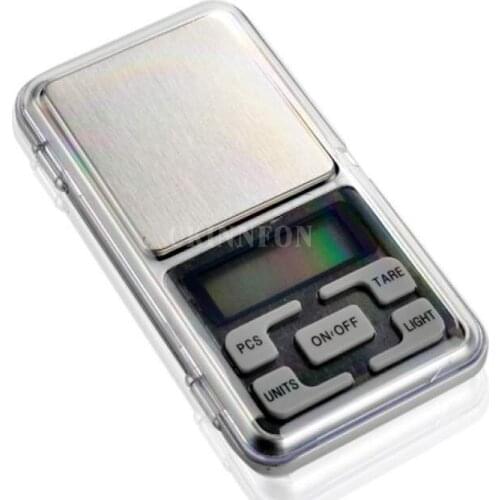 DHL 200 PCS g/ oz/ ct/ gn 0.01G - 200G Balance Weight Digital With Backlight Pocket Jewelry Small Electronic Scales 0.01g x 200g