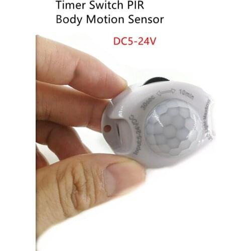 DC5-24V Auto On Off Infra-red Body PIR Home Intelligent Motion Sensor Detector Timer Switch Movement Bedroom For led strip