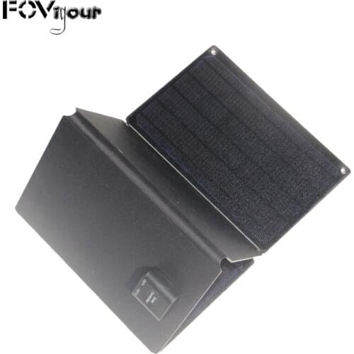 Fovigour 40W ultra thin portable solar charger folding pack ETFE Laminated dual USB fast output