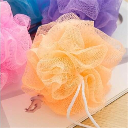 Rich bubbles Hygienic Environmental Bath Ball Tubs Scrubber Shower Body Cleaning Mesh Shower Wash Nylon Sponge Bath Accessories